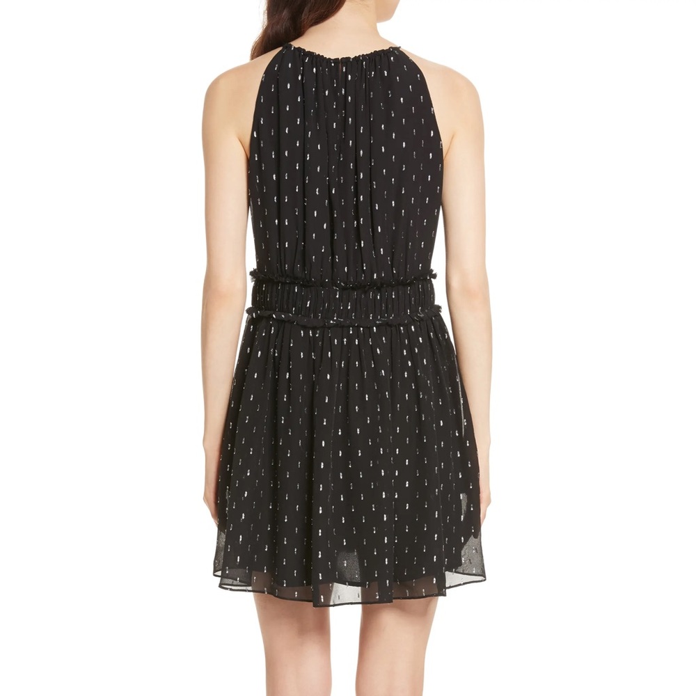 Joie Althia Silk Blend Metallic Dress